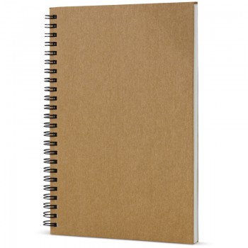 Hardcover notebook A5 recycled leer