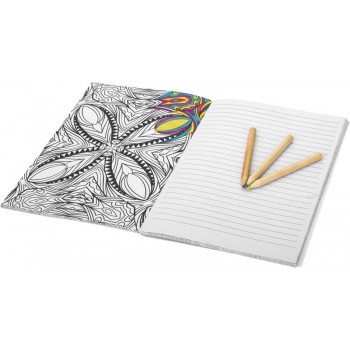 Doodle notitieboek met kleuren