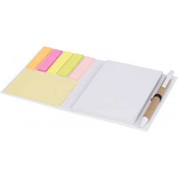 Colours notitieblok met sticky notes en pen